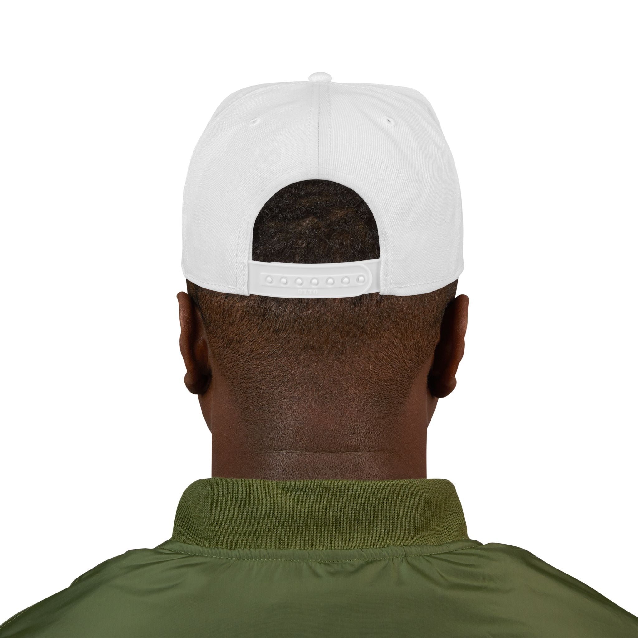 Embroidered Snapback Cap with Retro 'Squitin' Patch