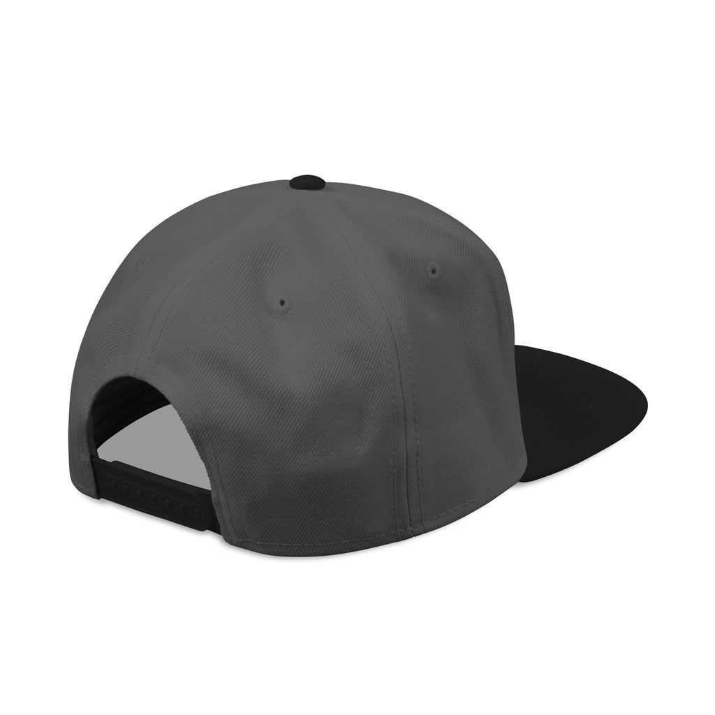 Embroidered Snapback Cap with Retro 'Squitin' Patch
