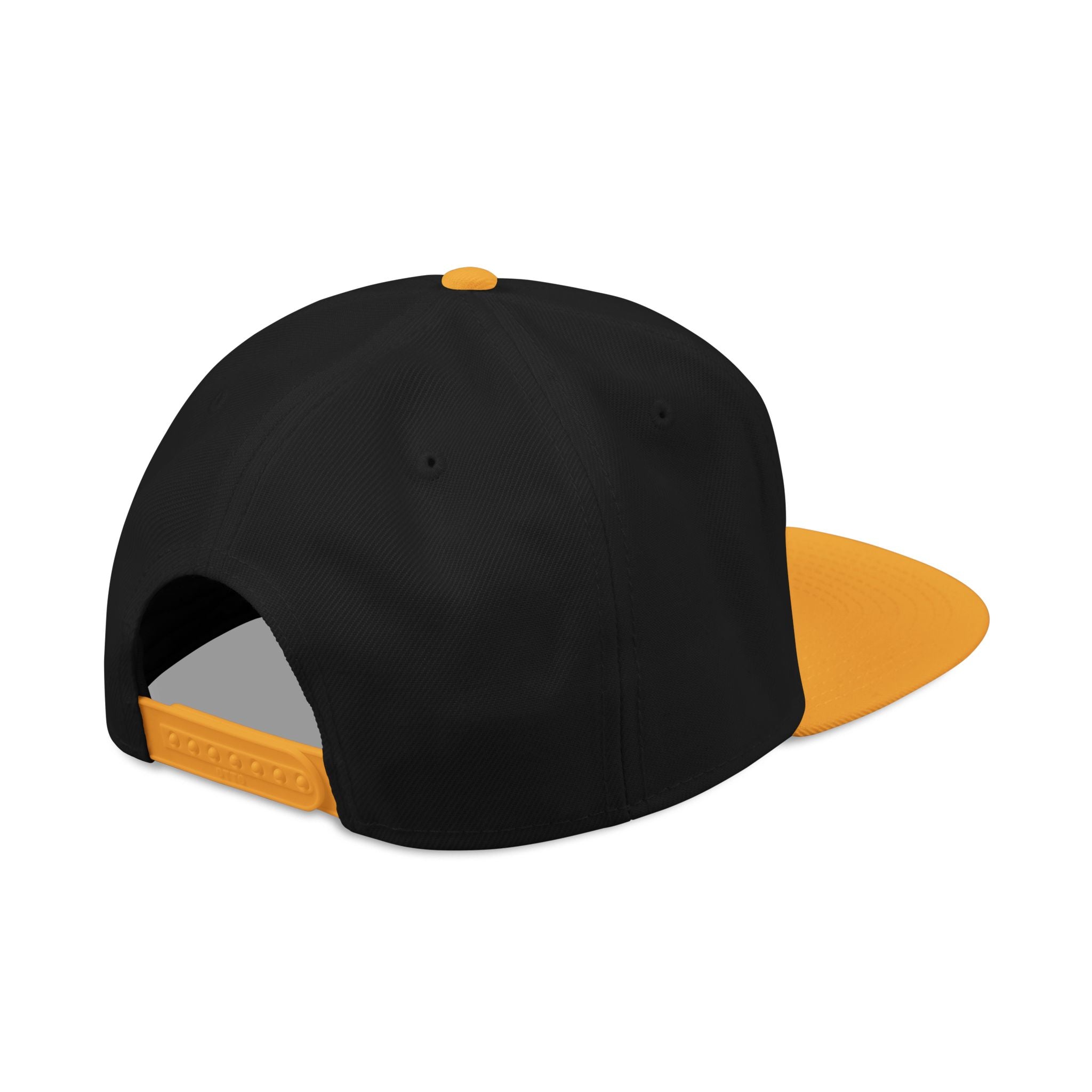 Embroidered Snapback Cap with Retro 'Squitin' Patch