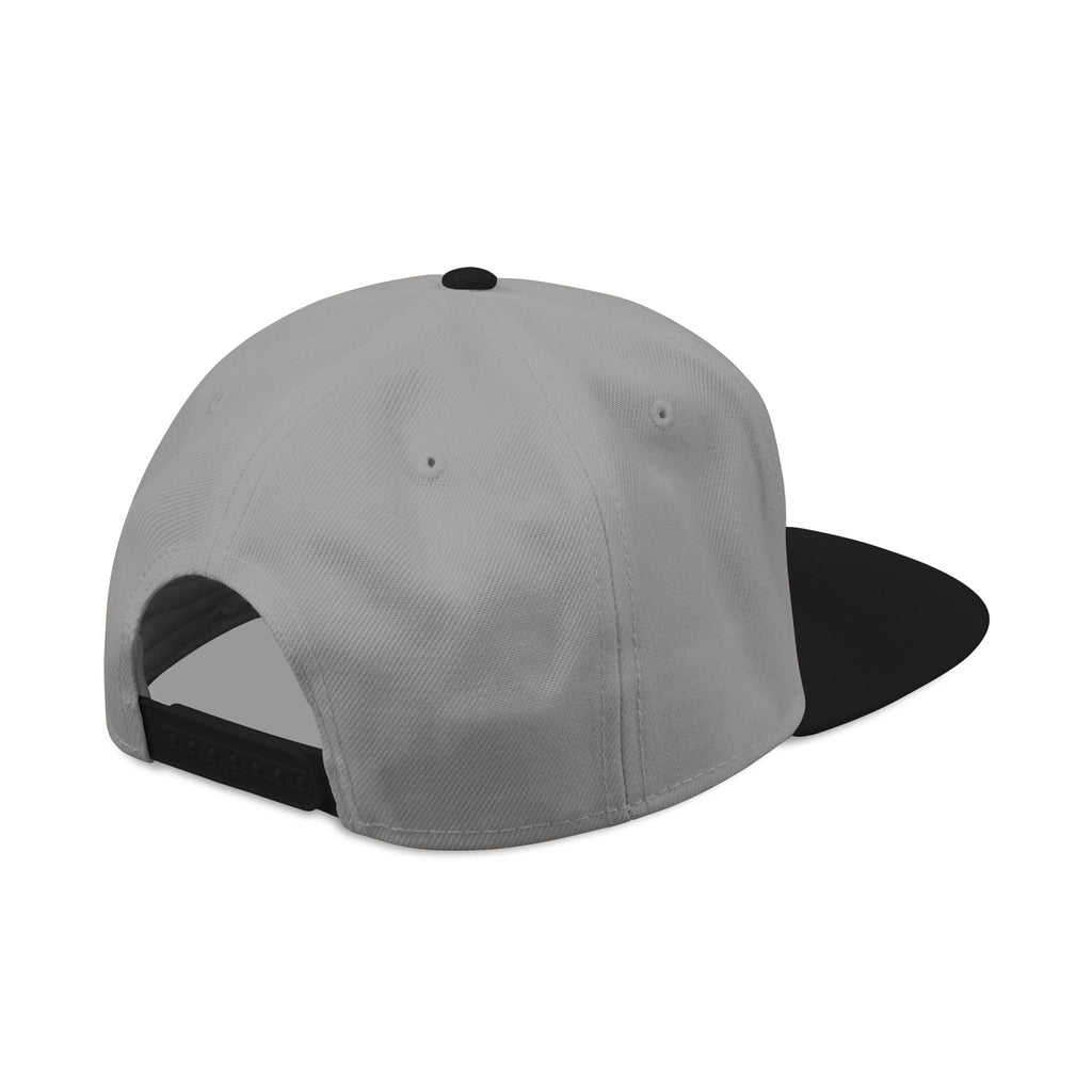 Embroidered Snapback Cap with Retro 'Squitin' Patch