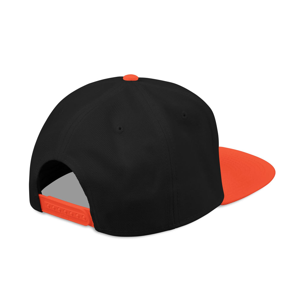 Embroidered Snapback Cap with Retro 'Squitin' Patch