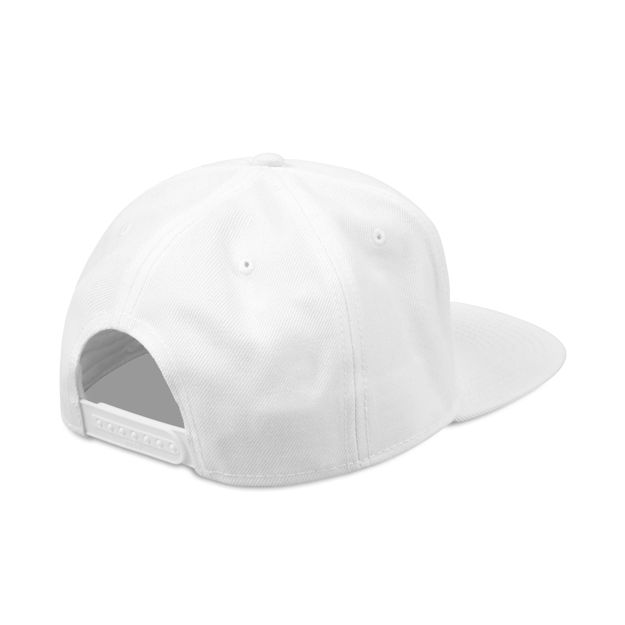 Embroidered Snapback Cap with Retro 'Squitin' Patch